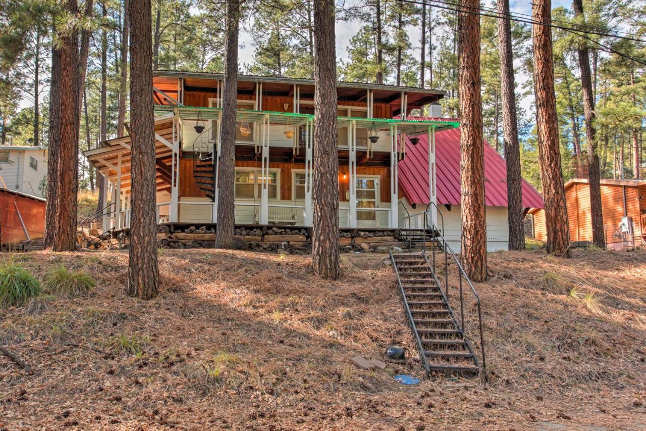 Ruidoso Cabin With Forest Views And Covered Porch Eksteriør billede